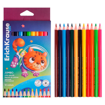 Карандаши Kids Jumbo Space Animals Erich Krause ЕК-61780 1